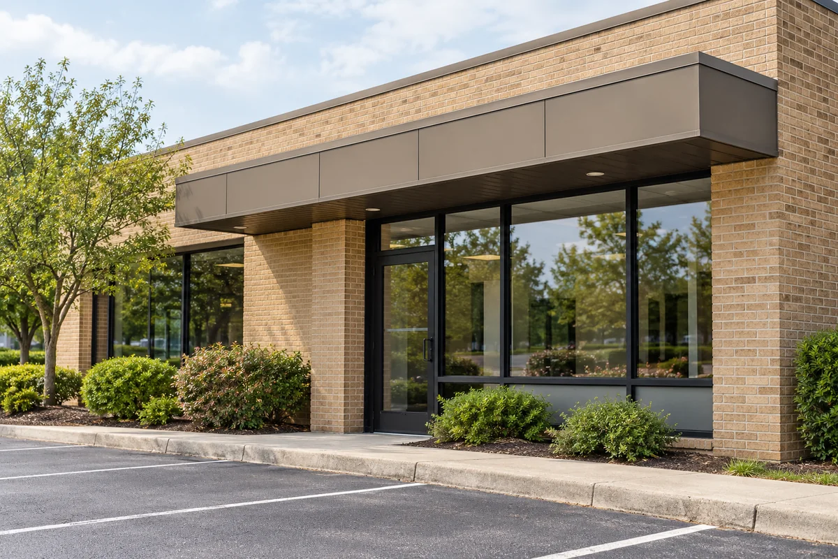 Representative Aspen Hill street and entrance setting
