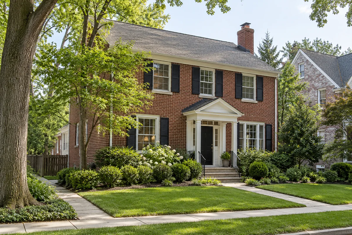 Representative Chevy Chase street and entrance setting