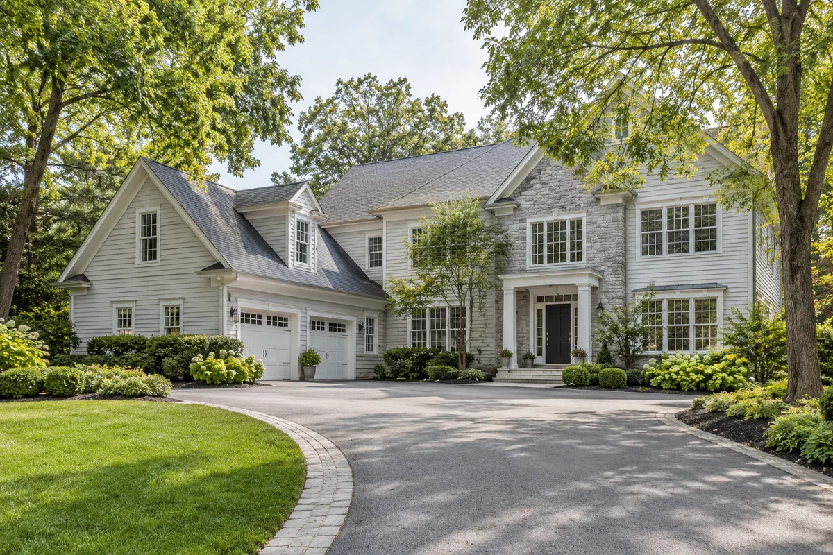 Representative Potomac street and entrance setting